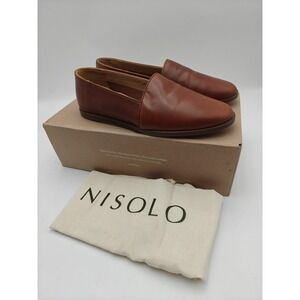 Nisolo Shoes Mens Size 9.5 Brown Alejandro Slip On Loafer Leather Casual New